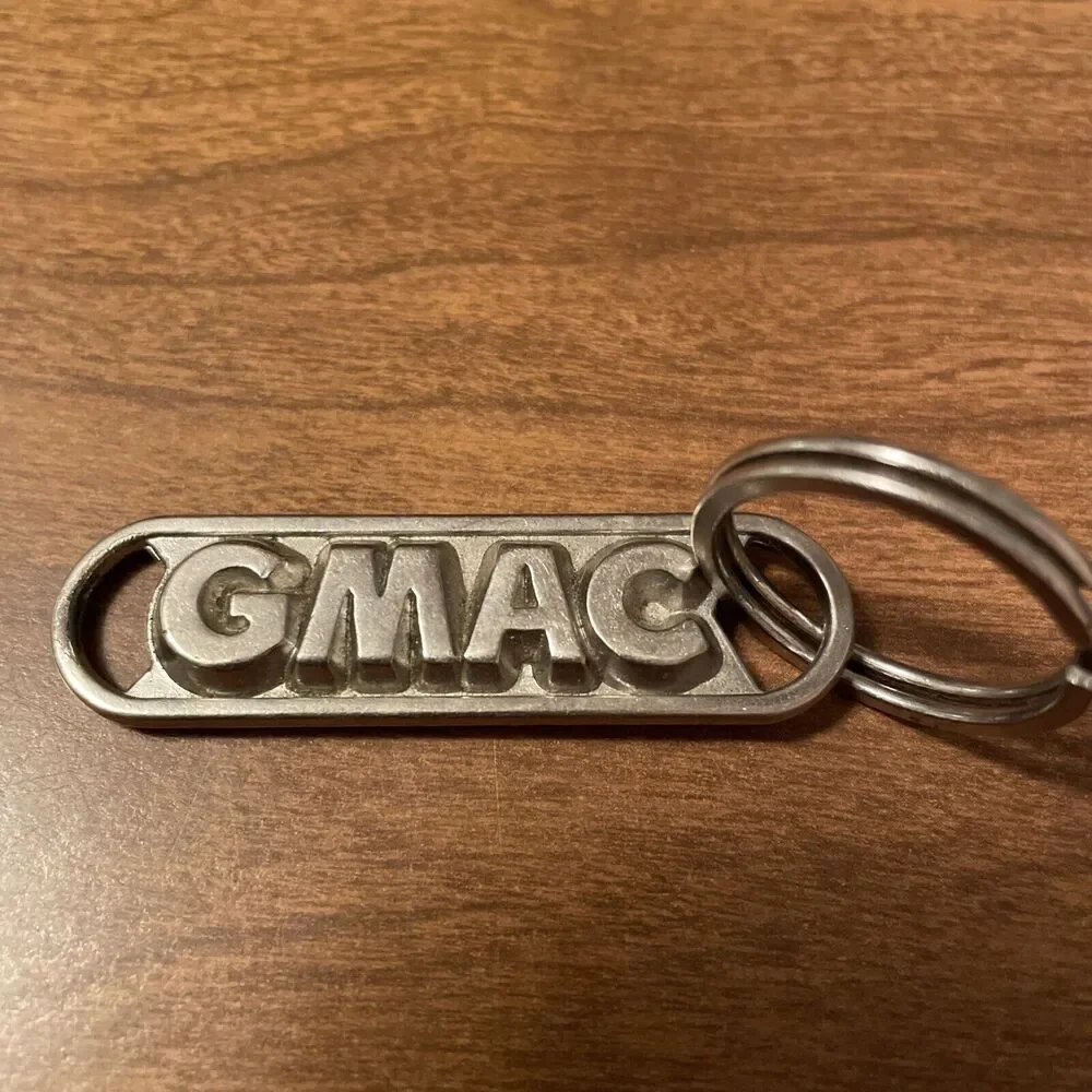 Vintage GMAC Metal Key Ring Numbered 6742793 Southfield MI